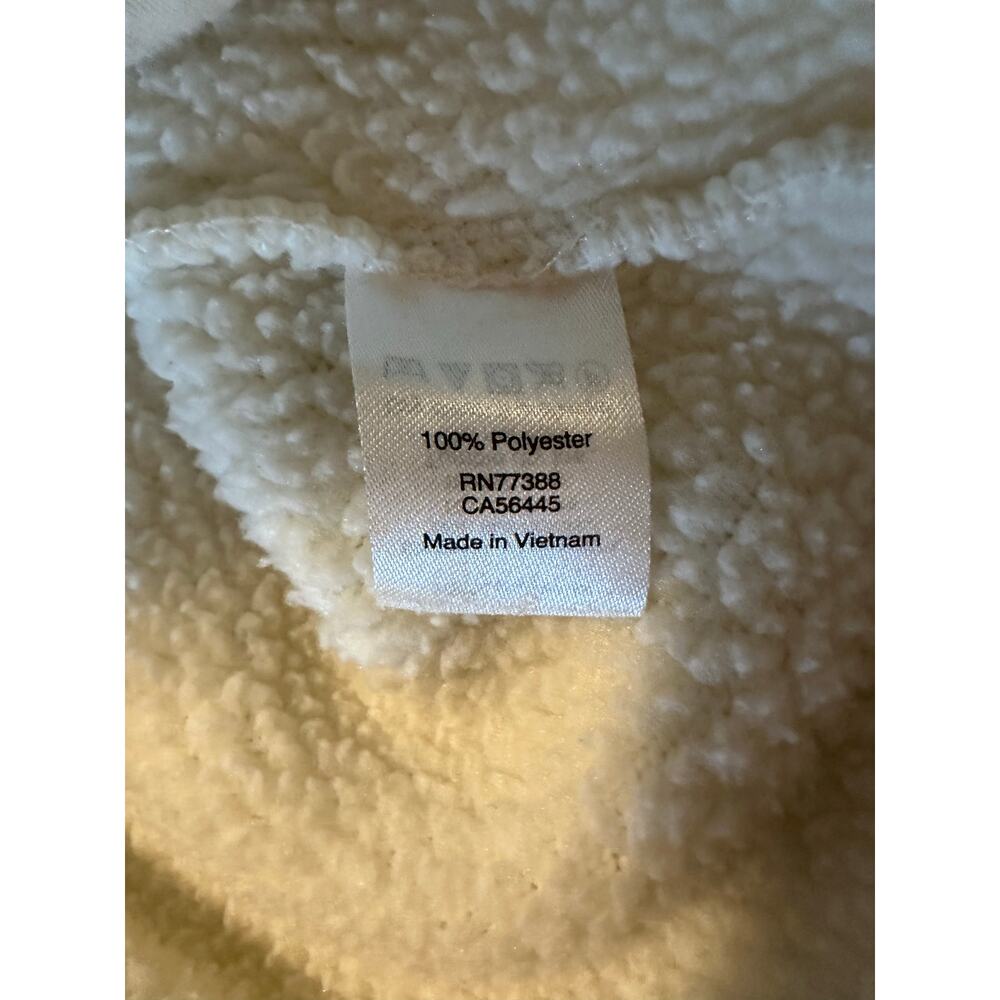 J Crew Women's Sherpa Fleece Half-Zip Pullover Jacket Size XXS Teddy Ivory - Picture 7 of 7